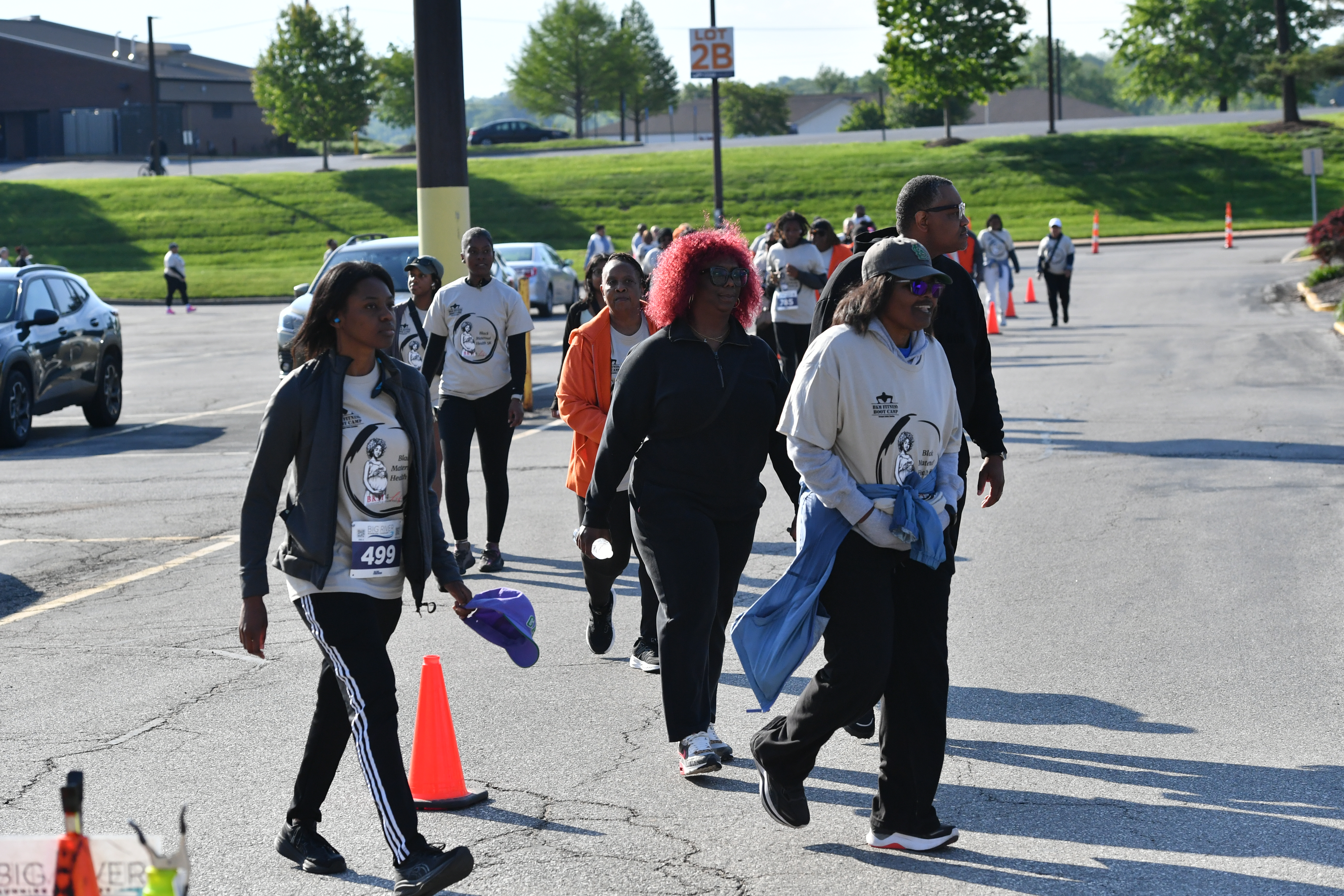 BKM 4 Life 2026 Black Maternal Health 5K participants walking the course